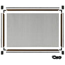 udvideligt insektnet til vinduer (100-193)x75 cm brun