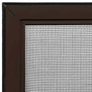 udvideligt insektnet til vinduer (100-193)x75 cm brun