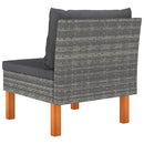 midterdel til sofa polyrattan og massivt eukalyptustræ