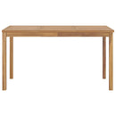 havebord 140x80x77 cm massivt teaktræ
