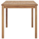 havebord 140x80x77 cm massivt teaktræ