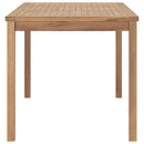 havebord 160x80x77 cm massivt teaktræ