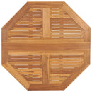 foldbart havebord 90x90x75 cm massivt teaktræ