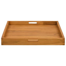 serveringsbakke 60x60 cm massivt teaktræ