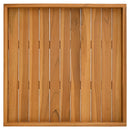 serveringsbakke 60x60 cm massivt teaktræ