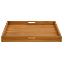 serveringsbakke 70x70 cm massivt teaktræ
