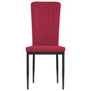 spisebordsstole 4 stk. velour vinrød