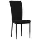 spisebordsstole 4 stk. velour sort