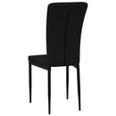 spisebordsstole 4 stk. velour sort