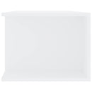tv-skab med LED-lys 135x39x30 cm hvid