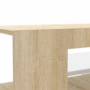 tv-bord med LED-lys 90x39x30 cm sonoma-eg