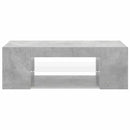 tv-bord med LED-lys 90x39x30 cm betongrå