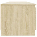 tv-bord med LED-lys 140x40x36 cm sonoma-eg