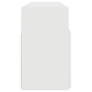 tv-skab med LED-lys 120x30x50 cm hvid