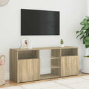 tv-bord med LED-lys 120x30x50 cm sonoma-eg