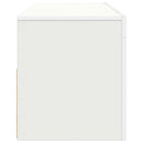 tv-skab med LED-lys 120x35x40 cm hvid
