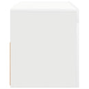 tv-skab med LED-lys 90x35x40 cm hvid