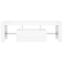 tv-skab med LED-lys 120x35x40 cm hvid