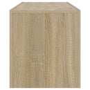 tv-bord med LED-lys 120x35x40 cm sonoma-eg