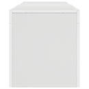tv-bord med LED-lys 140x36,5x40 cm hvid