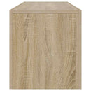 tv-bord med LED-lys 140x36,5x40 cm sonoma-eg