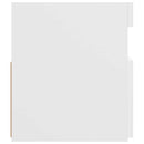 tv-skab med LED-lys 120x35x40 cm hvid