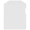 tv-skab med LED-lys 90x35x40 cm hvid