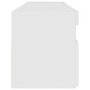 tv-skab med LED-lys 90x35x40 cm hvid