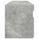 tv-bord med LED-lys 90x35x40 cm betongrå