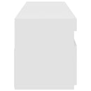 tv-borde 2 stk. med LED-lys 75x35x40 cm hvid