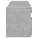 tv-borde 2 stk. med LED-lys 75x35x40 cm betongrå