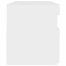 tv-bord med LED-lys 60x35x40 cm hvid