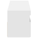 tv-borde med LED-lys 2 stk. 60x35x40 cm hvid