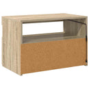 tv-bord med LED-lys 60x35x40 cm sonoma-eg