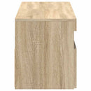 tv-borde med LED-lys 2 stk. 60x35x40 cm sonoma-eg