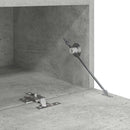 tv-borde med LED-lys 2 stk. 60x35x40 cm betongrå
