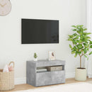 tv-borde med LED-lys 2 stk. 60x35x40 cm betongrå