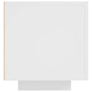 tv-skab med LED-lys 160x35x40 cm hvid