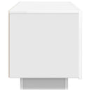 tv-bord 100x35x40 cm konstrueret træ hvid
