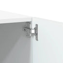 tv-bord 100x35x40 cm konstrueret træ hvid