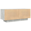 tv-bord 100x35x40 cm konstrueret træ betongrå