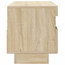 tv-bord med LED-lys 80x35x40 cm sonoma-eg