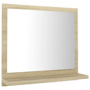 badeværelsesspejl 40x10,5x37 cm konstrueret træ sonoma-eg