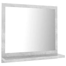 badeværelsesspejl 40x10,5x37 cm konstrueret træ betongrå