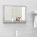 badeværelsesspejl 60x10,5x37 cm konstrueret træ betongrå
