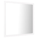 badeværelsesspejl med LED-lys 40x8,5x37 cm akryl hvid