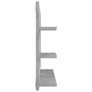 badeværelsesspejl 60x10,5x45 cm konstrueret træ betongrå