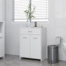 badeværelsesskab 60x33x80 cm konstrueret træ hvid