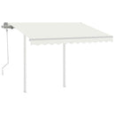 markisestolpesæt 300x245 cm jern hvid