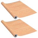 selvklæbende folie til døre 2 stk. 210x90 cm PVC ahorn